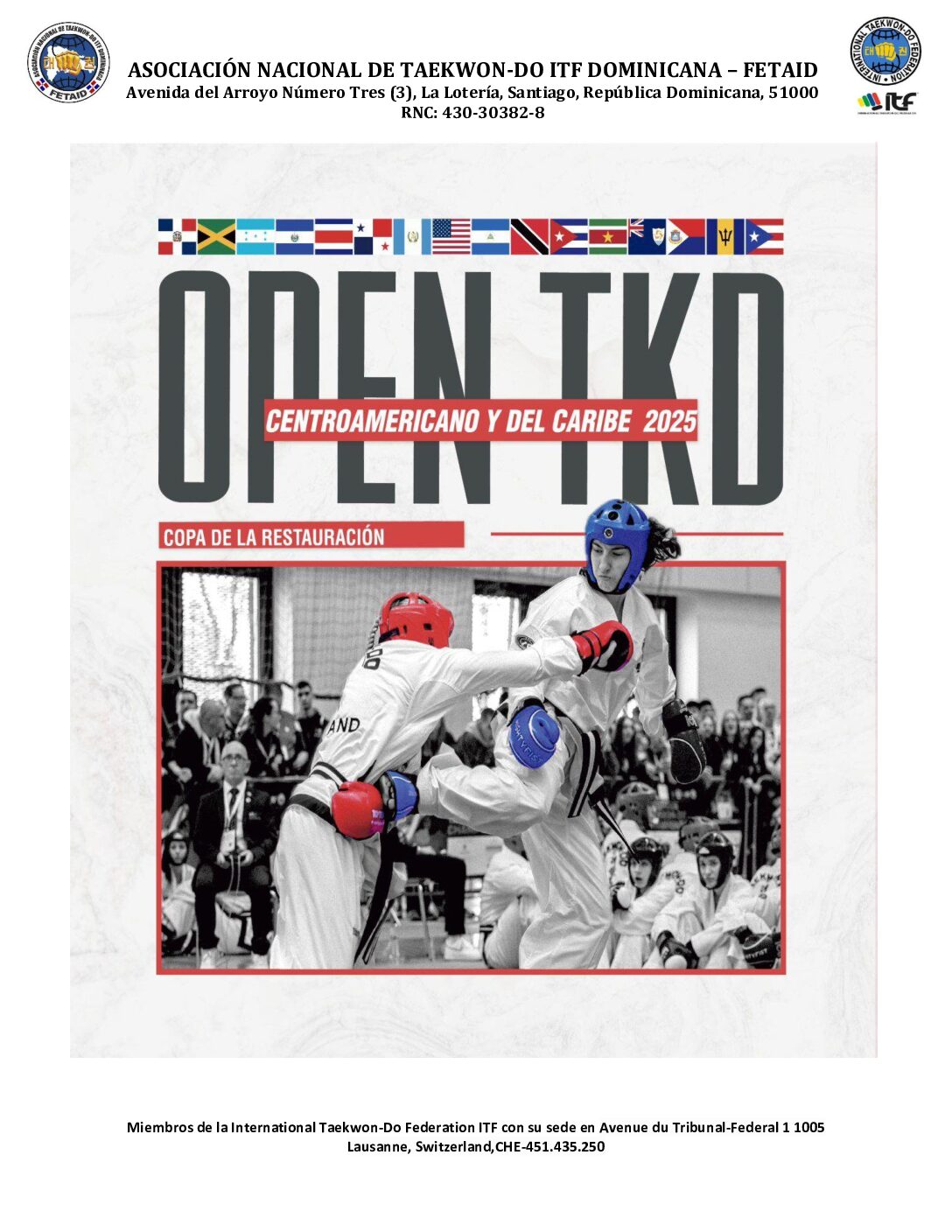 OPEN TKD CENTROAMERICANO Y DEL CARIBE 2025